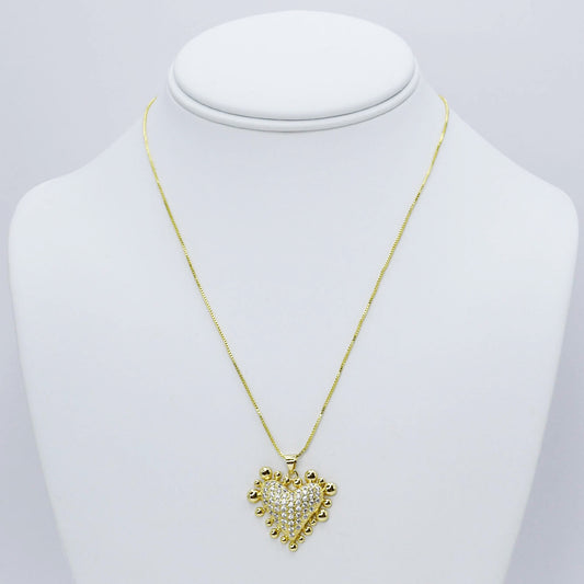 Shining Love Necklace Gold