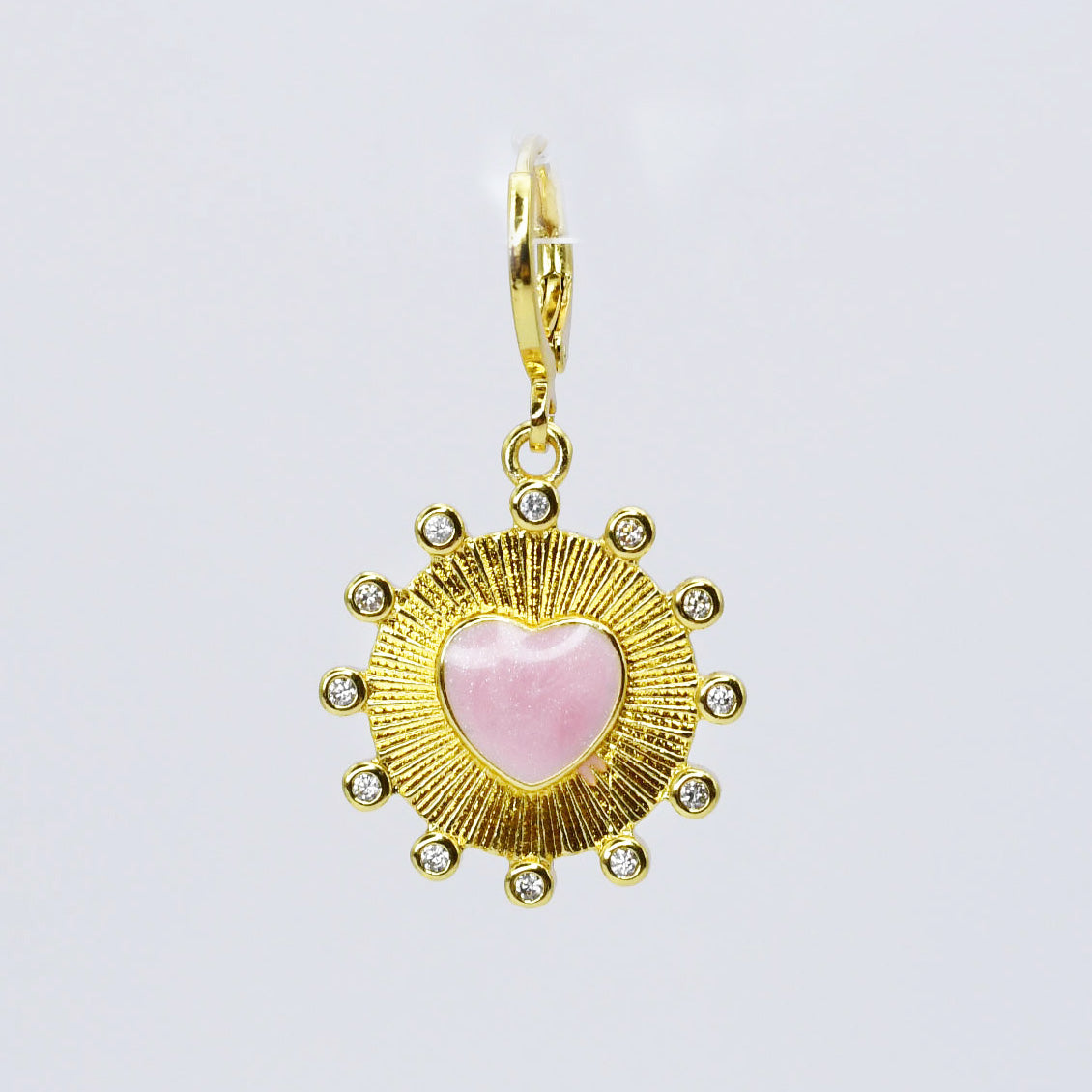 Shinning Heart Pink Charm CH-343