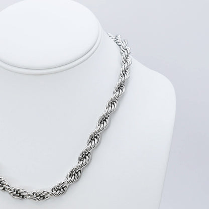 Silver Chunky Rope K18