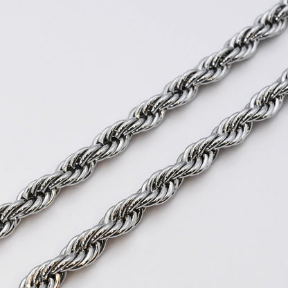 Silver Chunky Rope K18