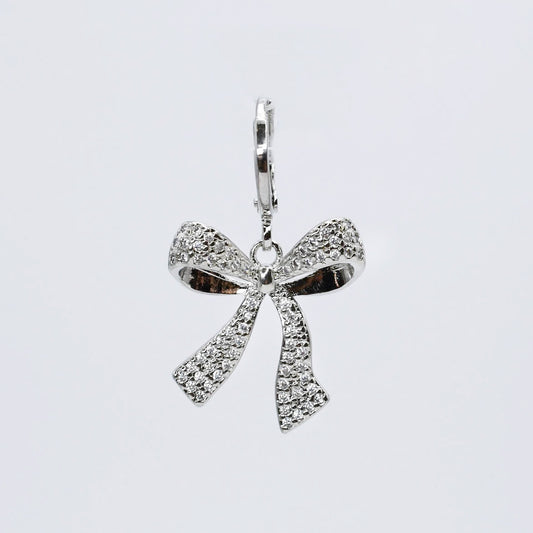 Silver Ribbon Charm CH-356