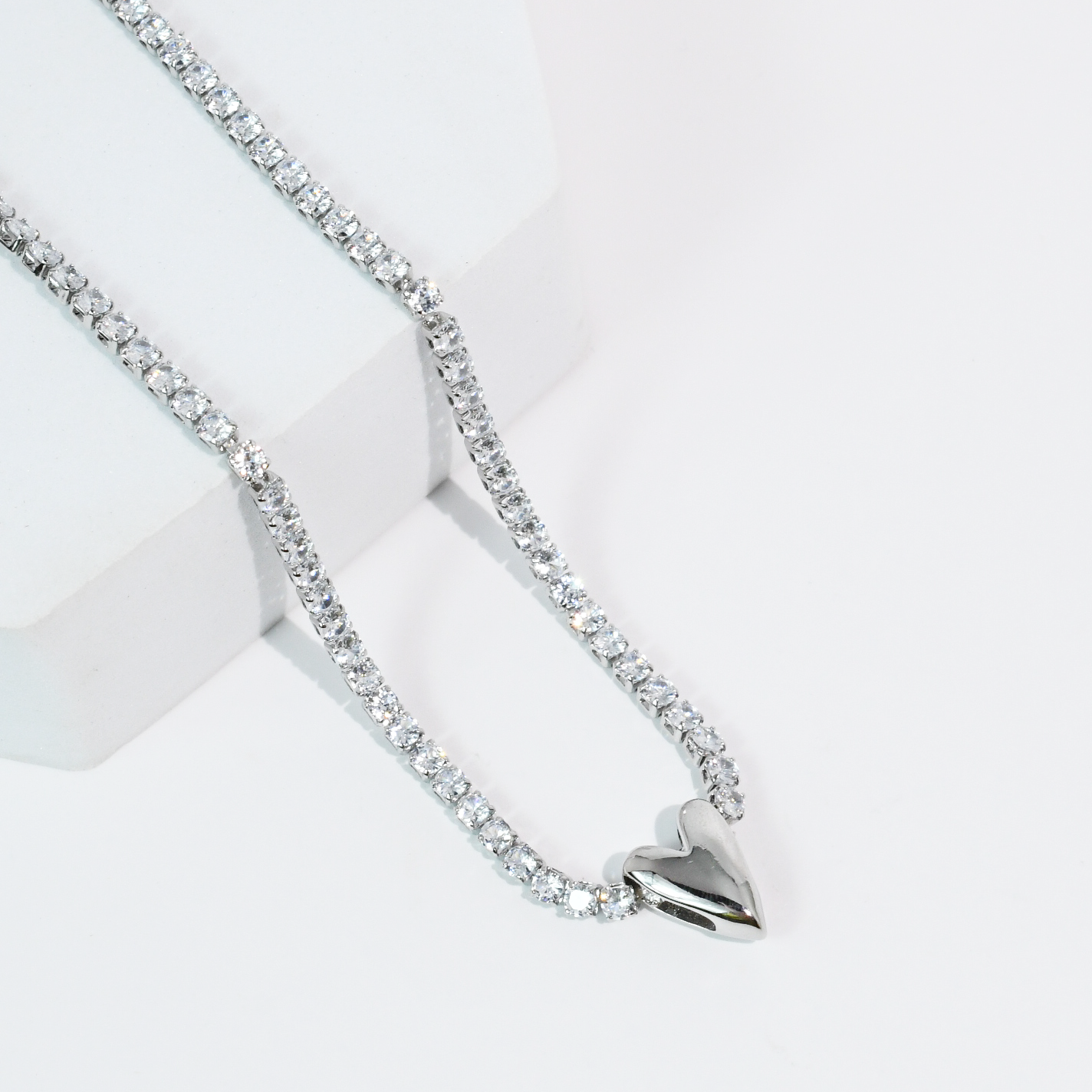 Spark Love Silver Necklace
