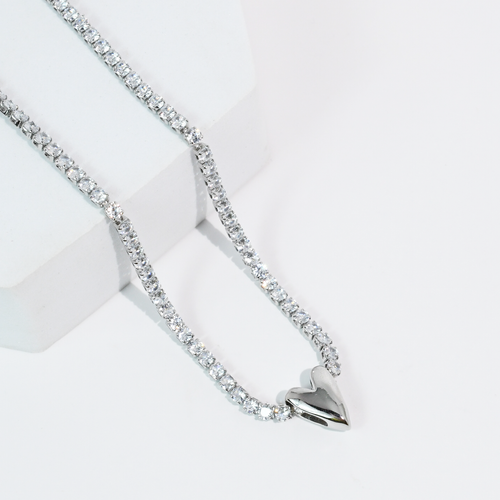 Spark Love Silver Necklace