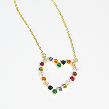 Sparkle Heart Multi Necklace