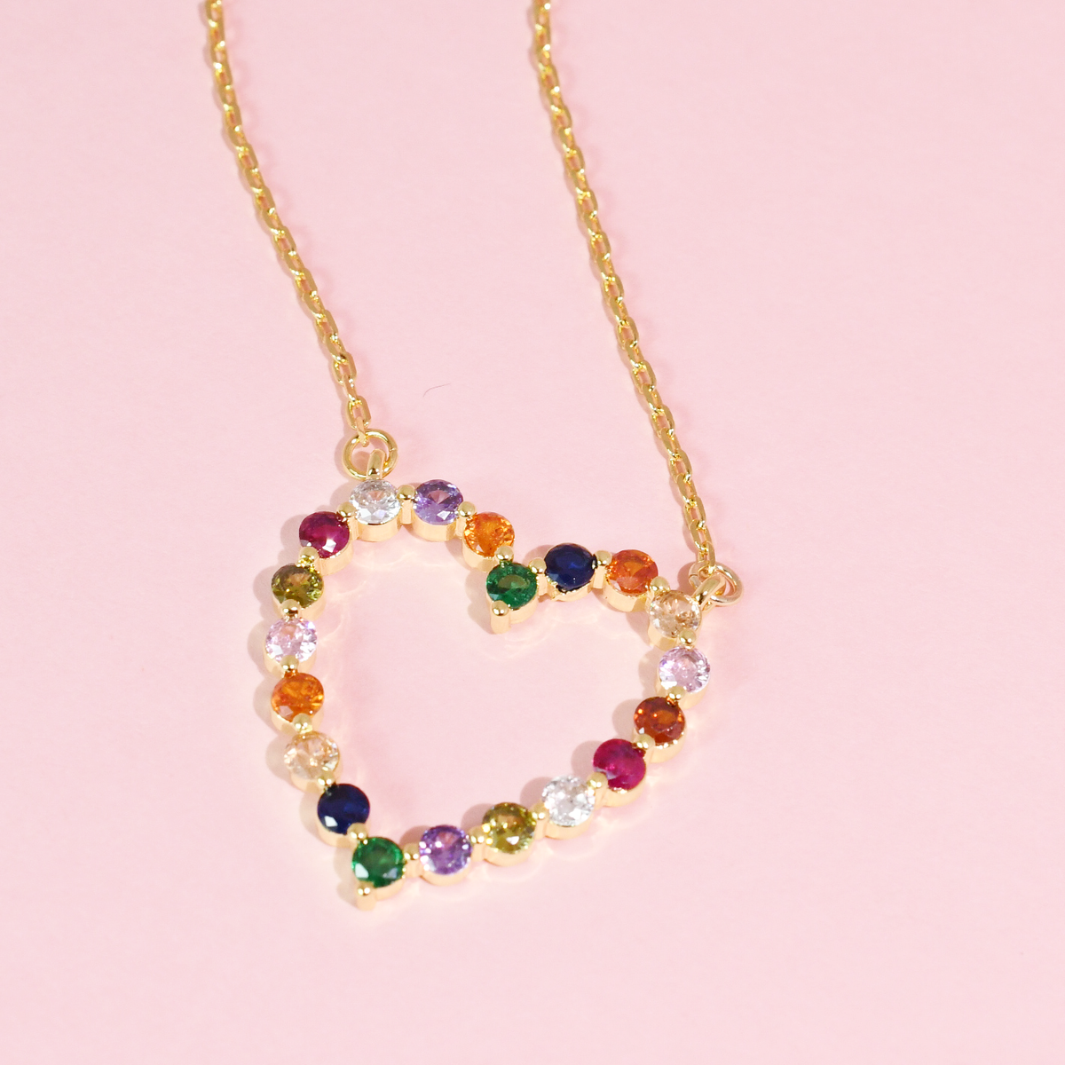 Sparkle Heart Multi Necklace