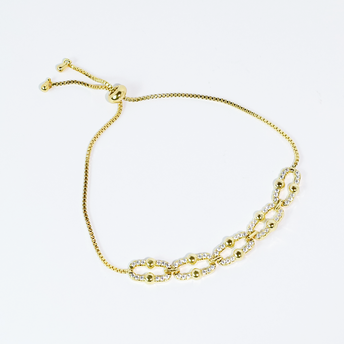 Sparkle Link Gold Bracelet
