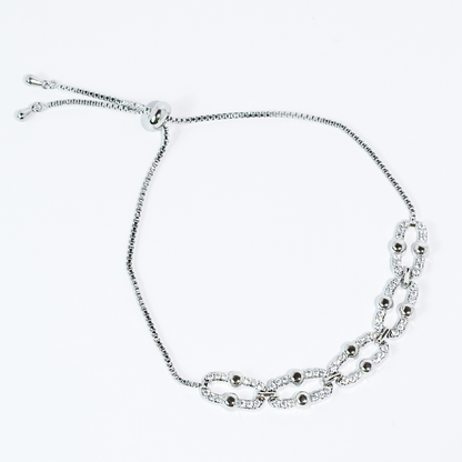 Sparkle Link Silver Bracelet