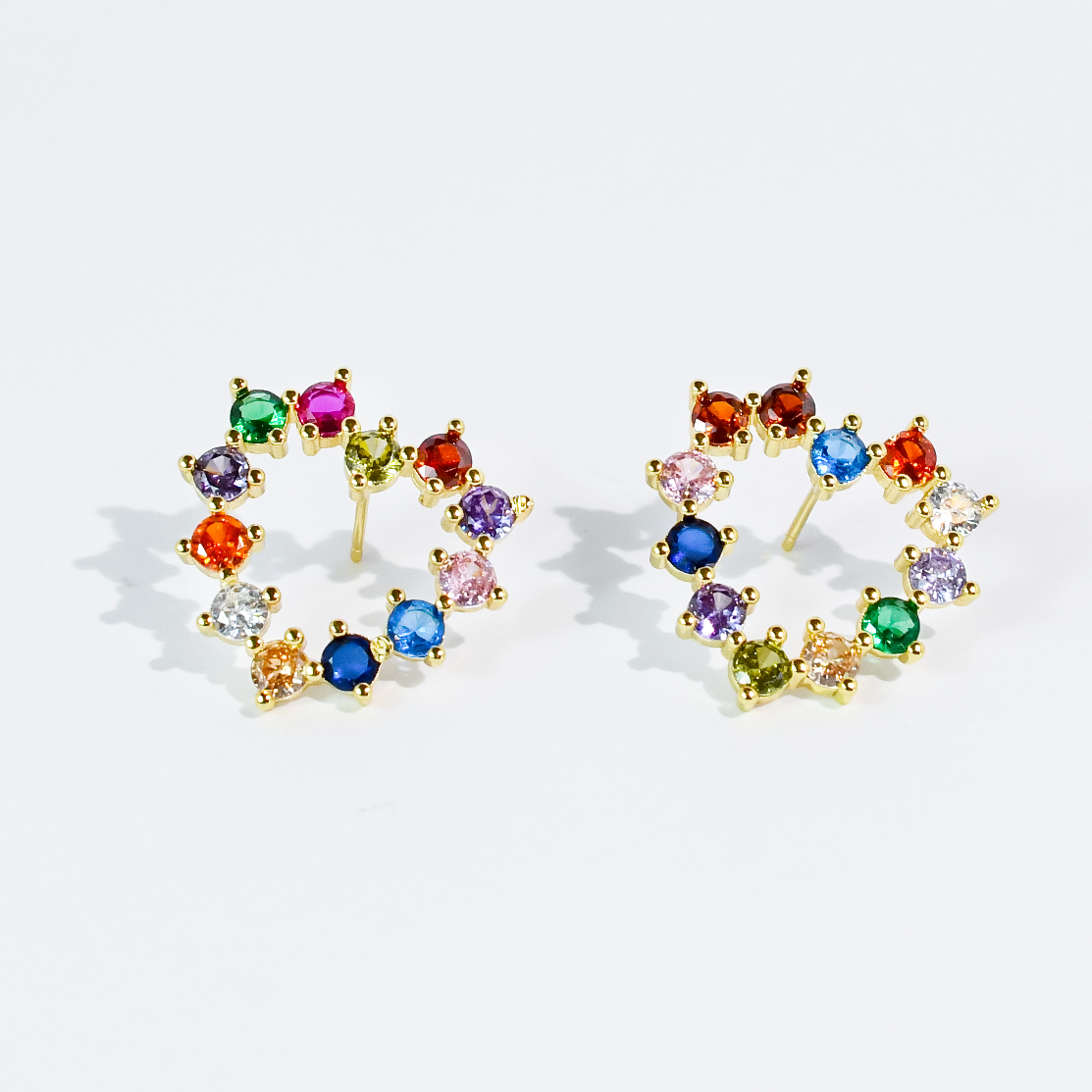 Sparkle Multi Heart Stud