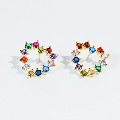 Sparkle Multi Heart Stud