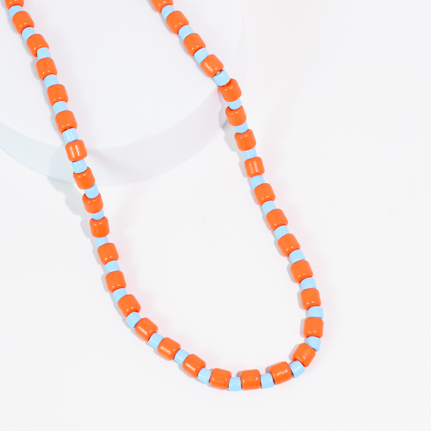 Sprinkle Orange/Turquoise Necklace