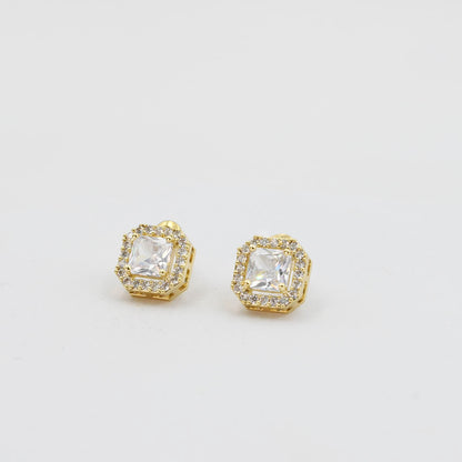 Square Gold Stud G4