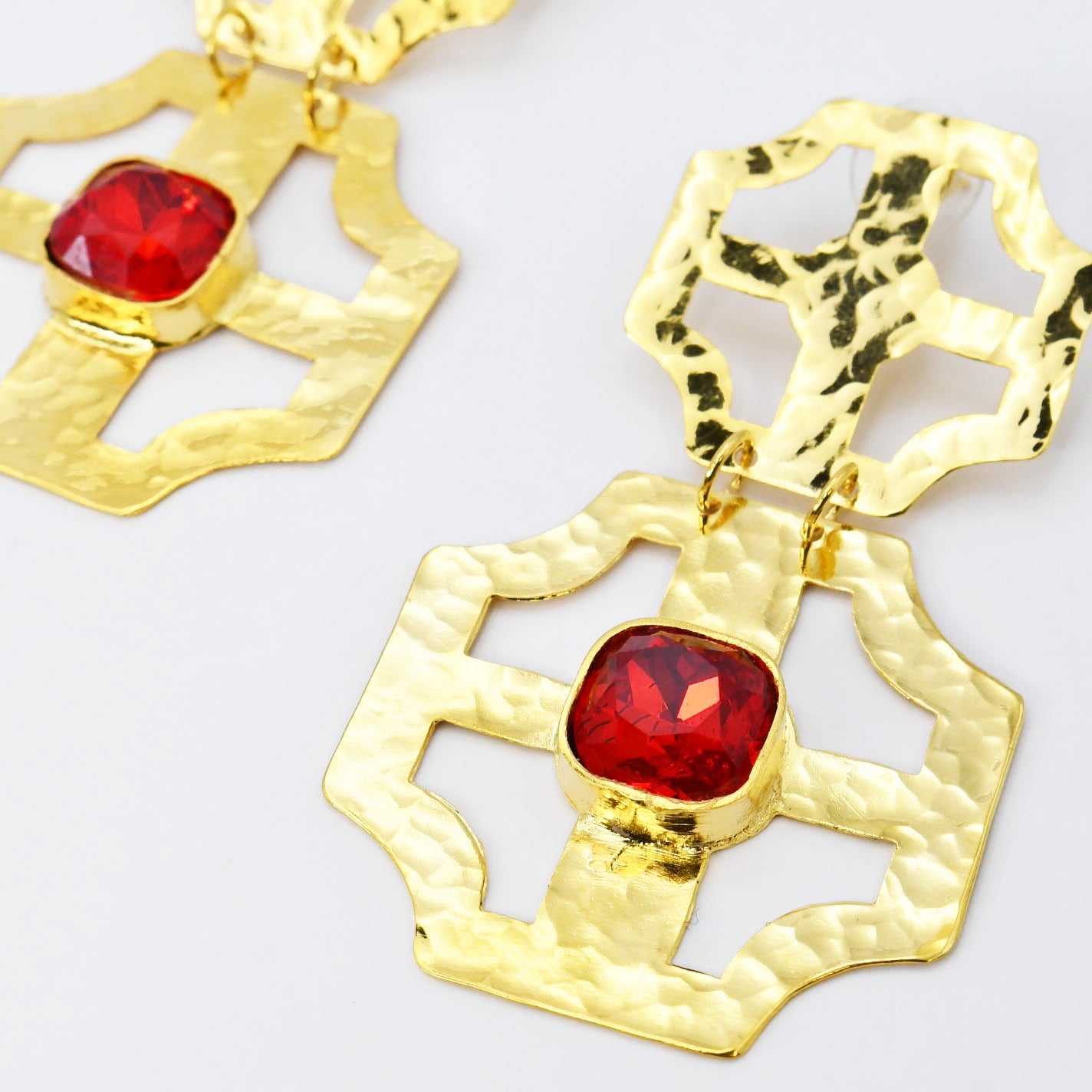 Stacey Ruby Earrings