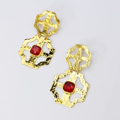 Stacey Ruby Earrings