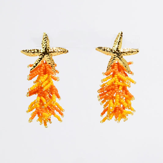 Coastal Star Citrus Earrings