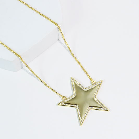 Star of the Show Gold Necklace