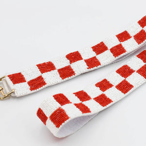 Checkered Red/White Strap