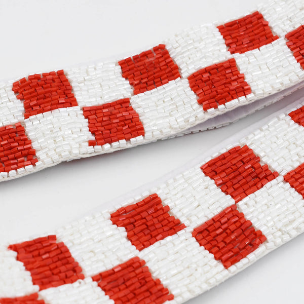 Checkered Red/White Strap