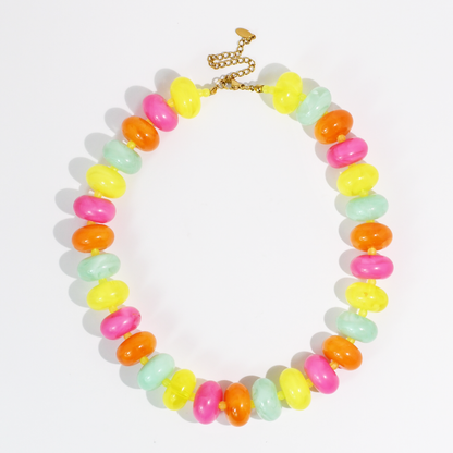 Sugar Bead Multi Bright Necklace