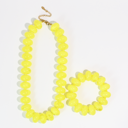 Sugar Bead Set Neon Yellow