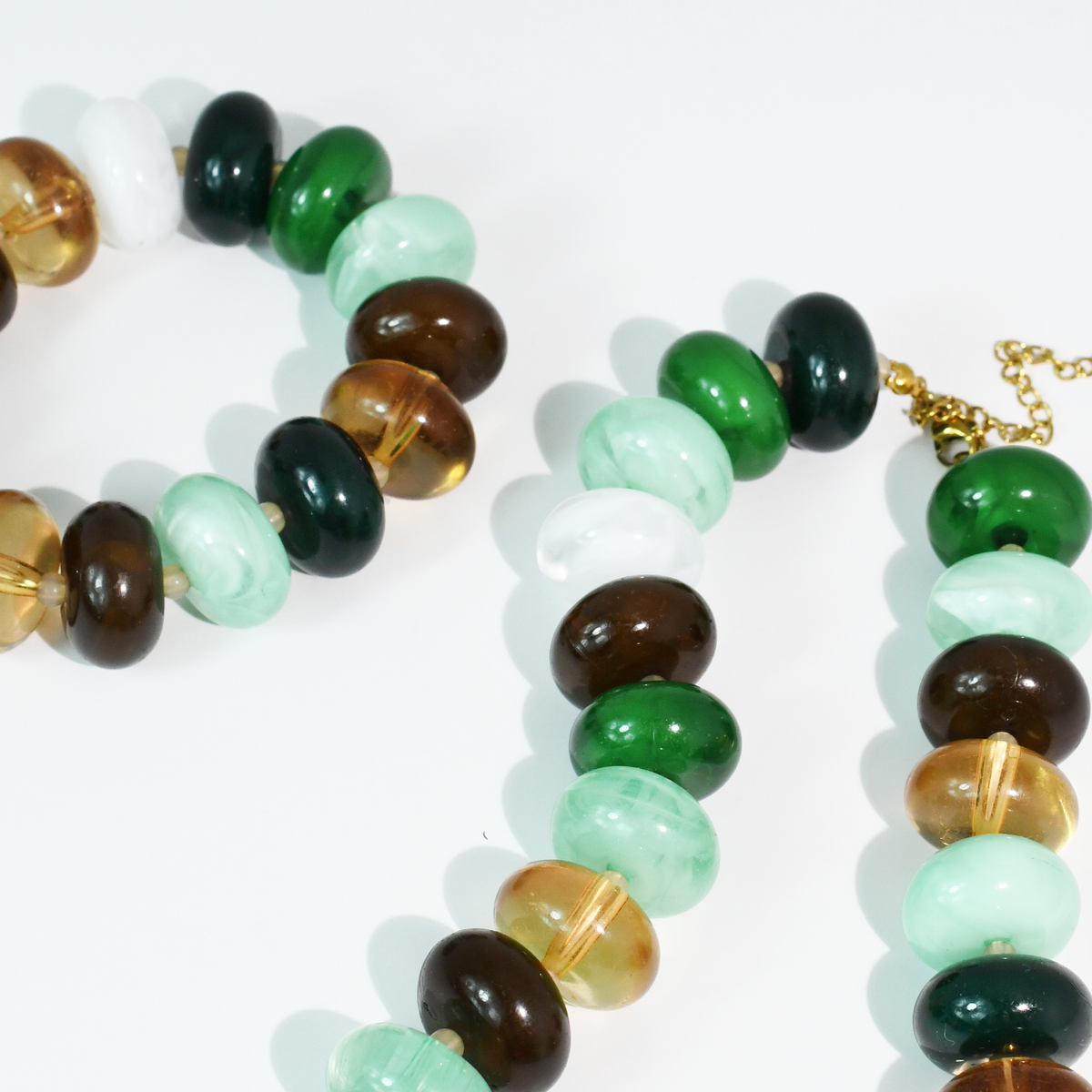 Sugar Bead Set Multi Greens