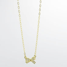 Load image into Gallery viewer, Sweet Bow Gold Necklace I-60
