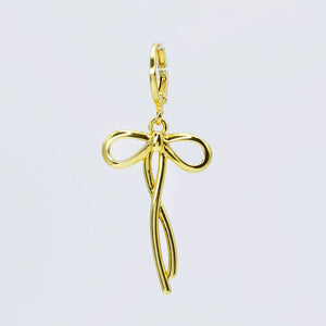 Sweet Ribbon Gold Charm CH-352