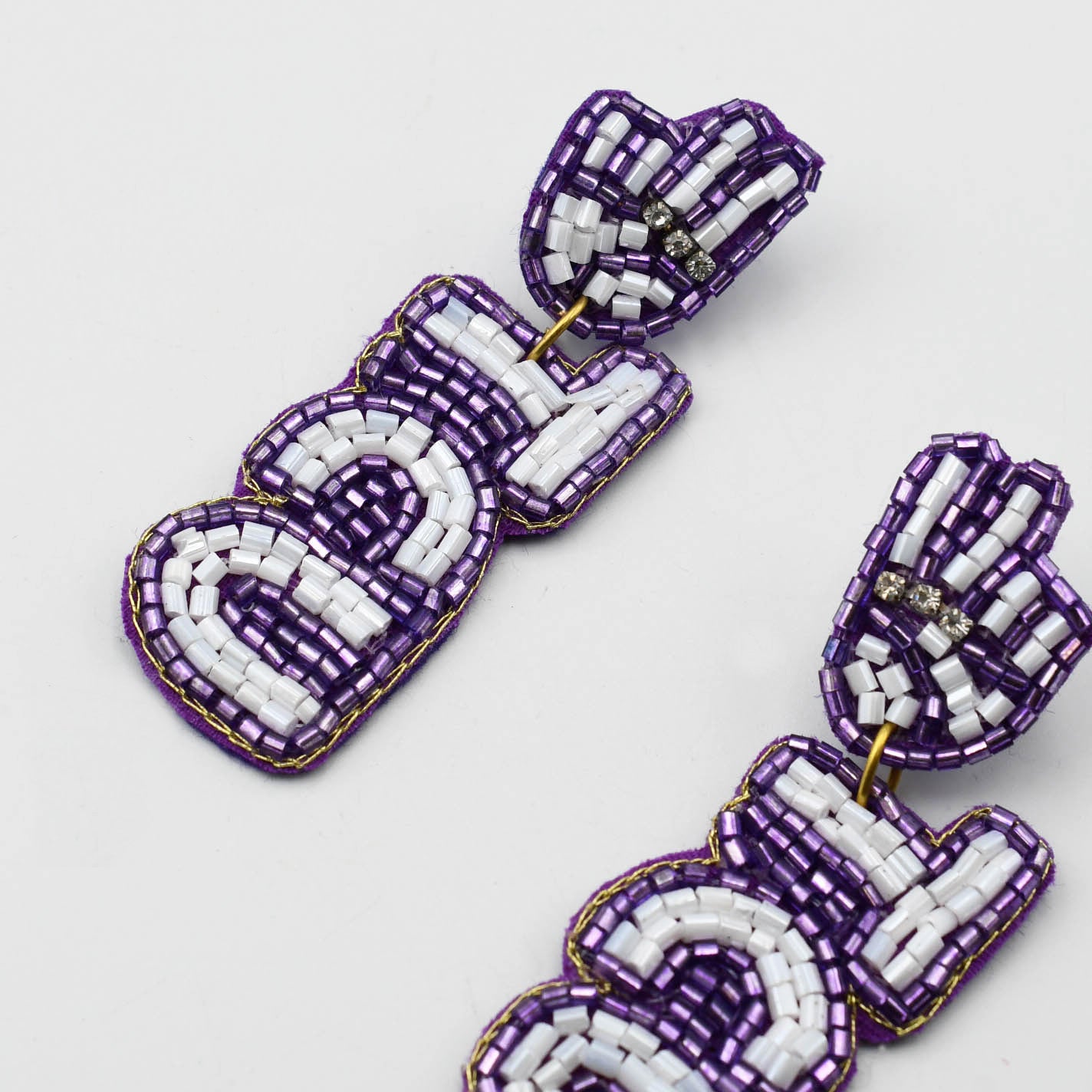 TCU Beaded Earrings T3