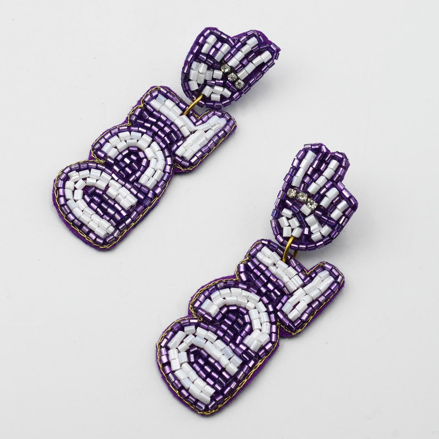 TCU Beaded Earrings T3