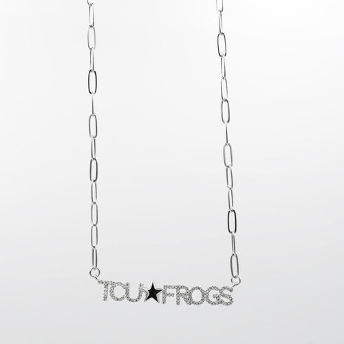 TCU Frogs Necklace Silver T50