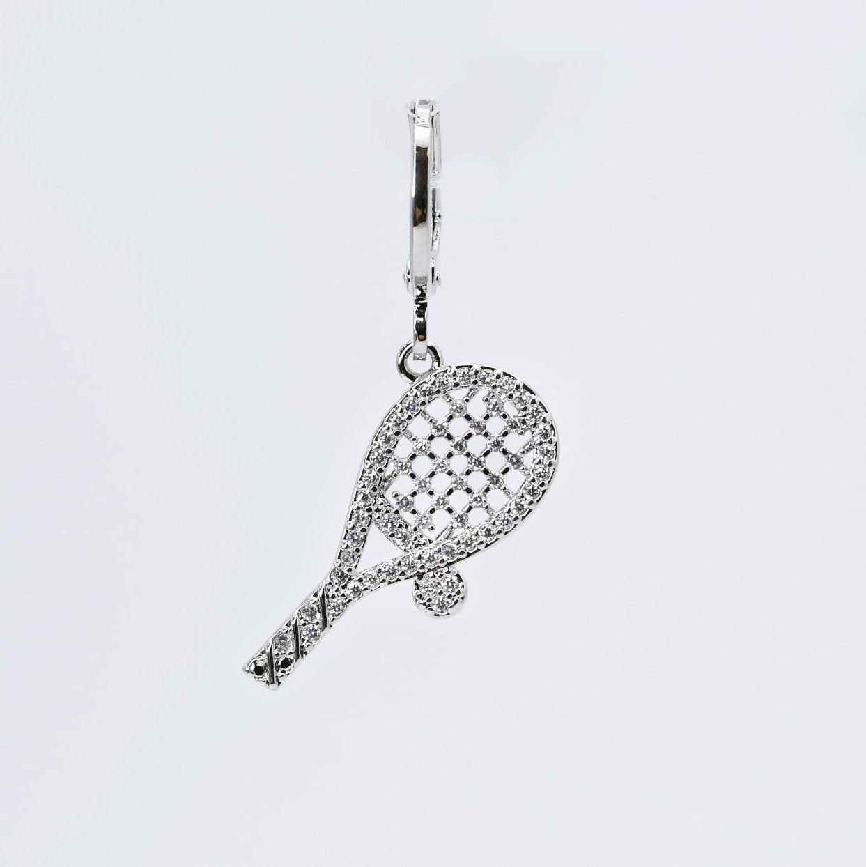 Tennis Paddle Charm Silver CH-260