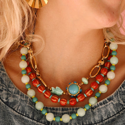 Love Big Red Necklace