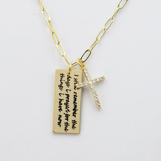 Thankful Necklace Gold I-60