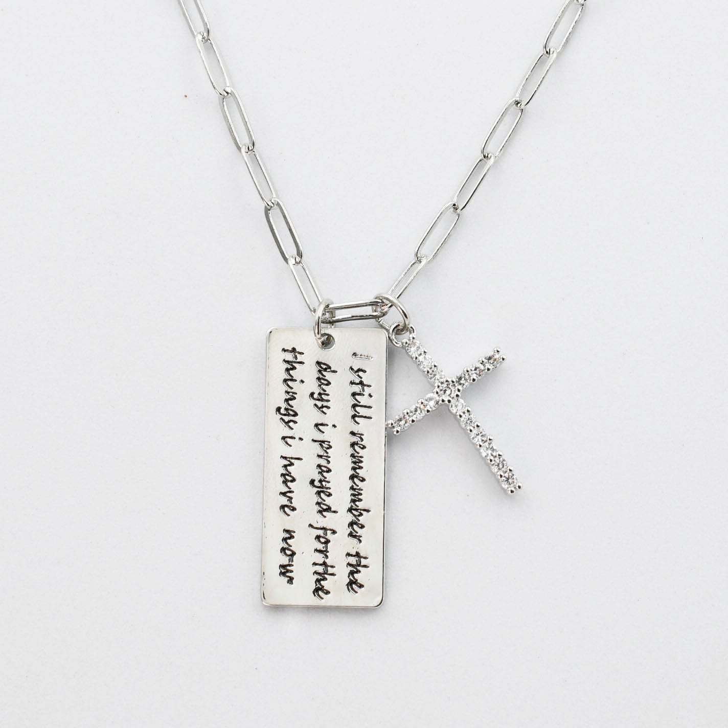 Thankful Necklace Silver I-60