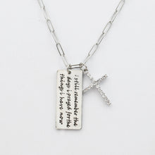 Load image into Gallery viewer, Thankful Necklace Silver I-27
