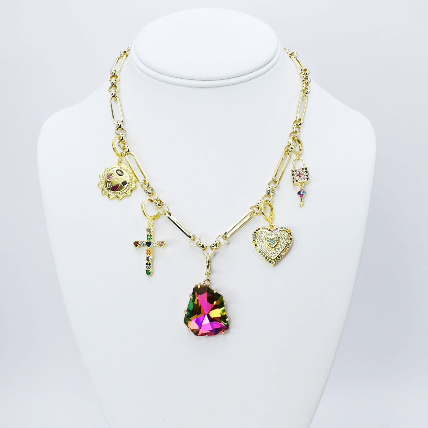 The Glitz and Glam Charm Necklace