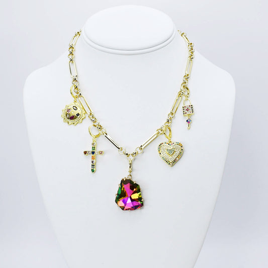 The Glitz and Glam Charm Necklace