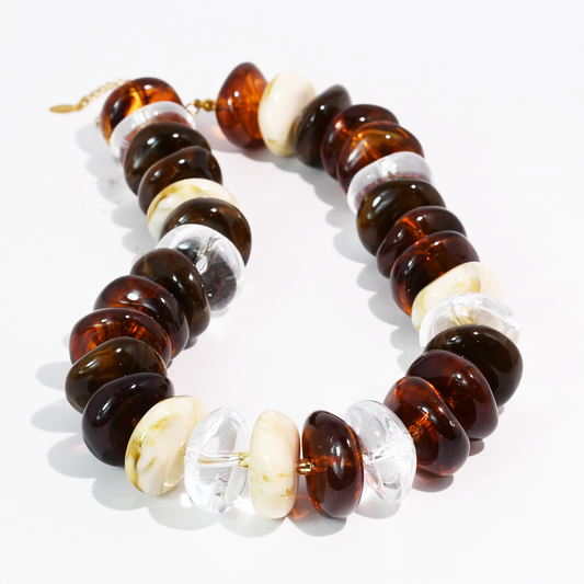 The Icon Brown/Ivory Necklace