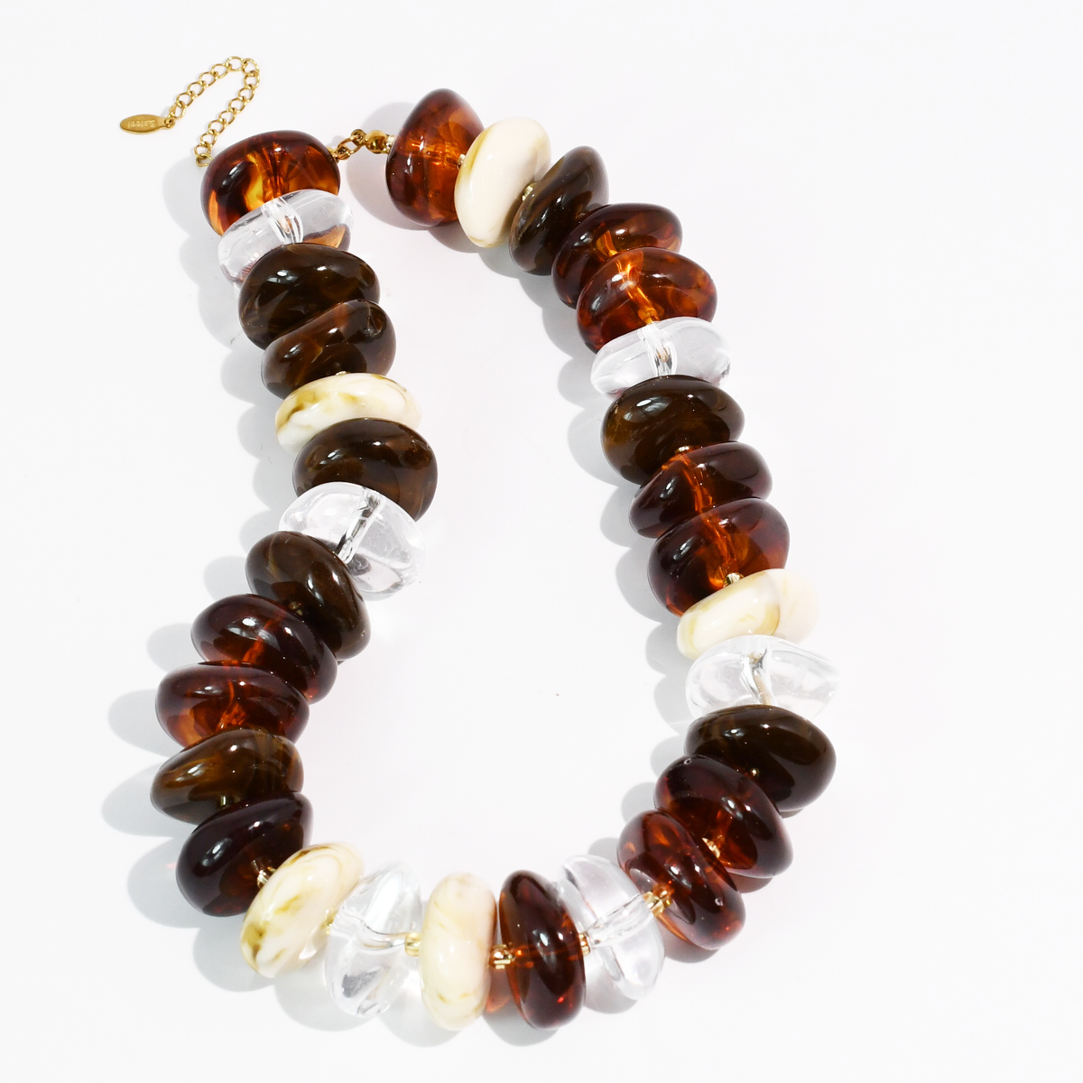 The Icon Brown/Ivory Necklace