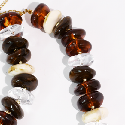 The Icon Brown/Ivory Necklace