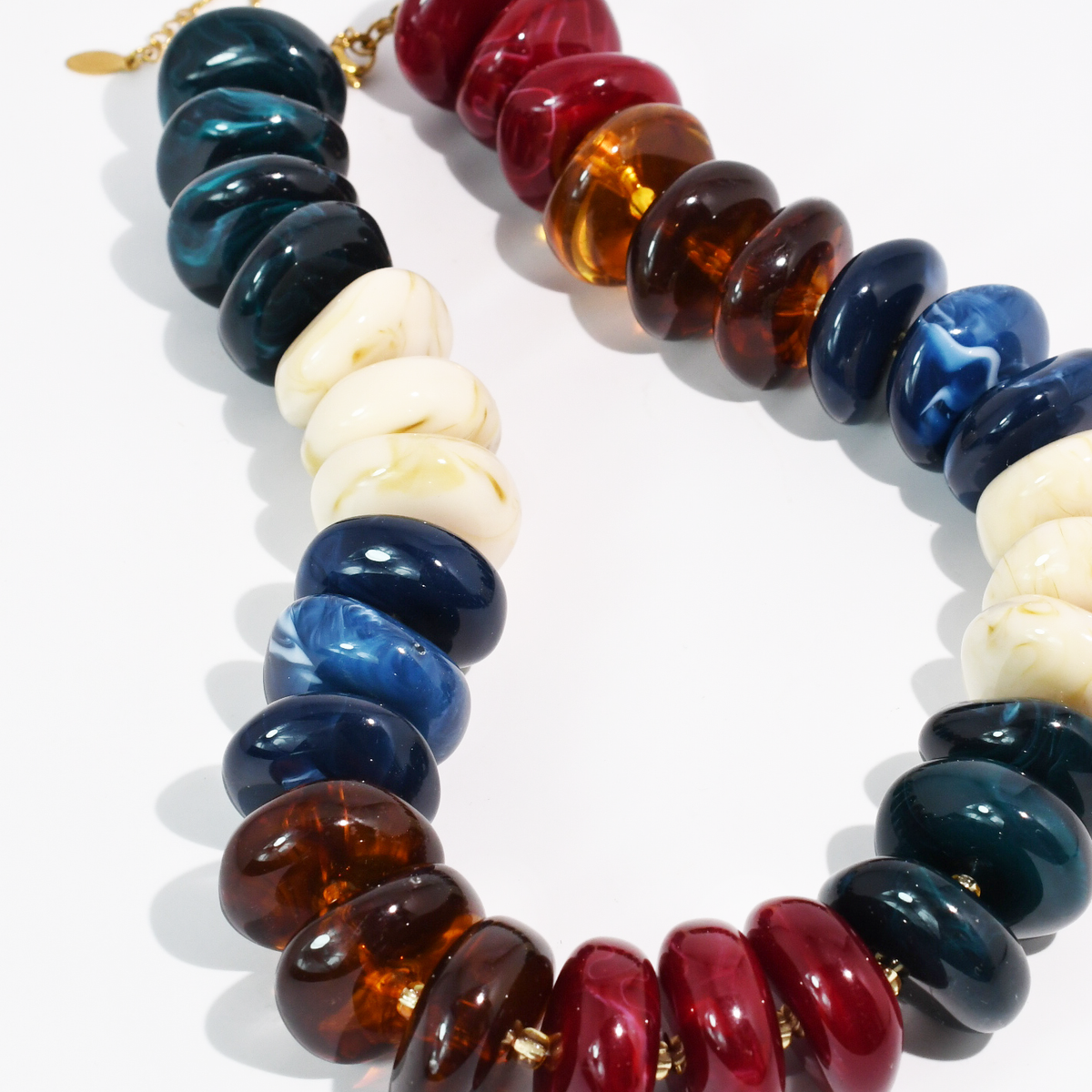 The Icon Burgundy/Navy Necklace