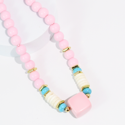 Trinket Light Pink Necklace