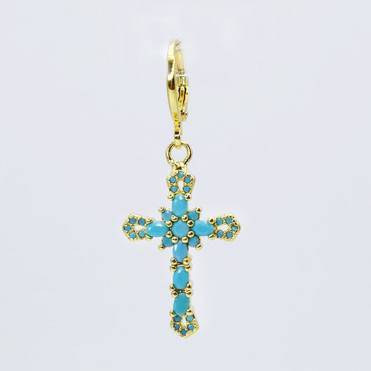 Turquoise Trinity Charm CH-319