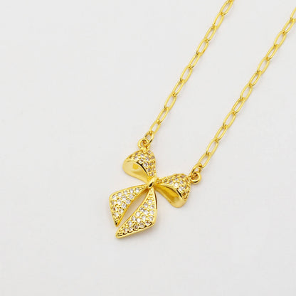 Twinkle Bow Necklac I-59