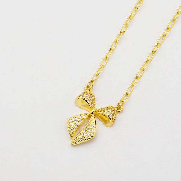Twinkle Bow Necklace