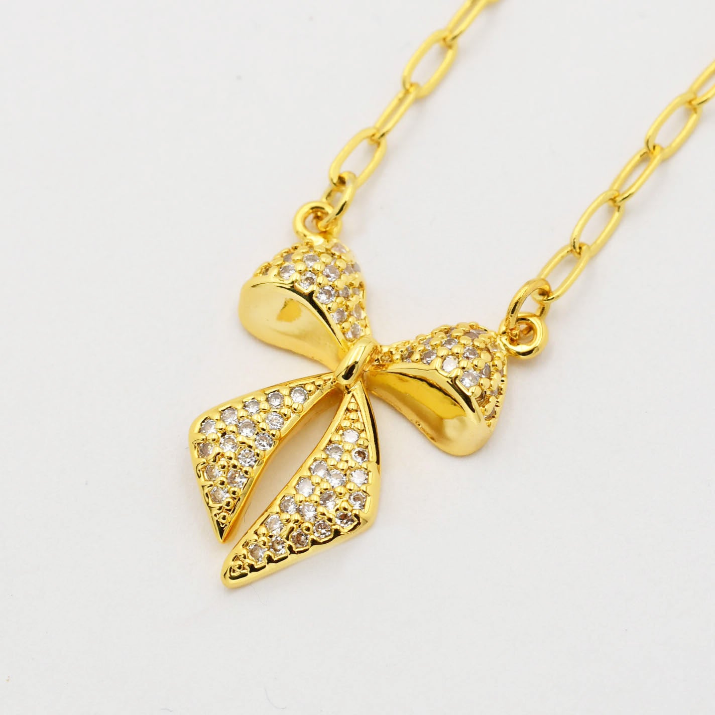 Twinkle Bow Necklac I-59