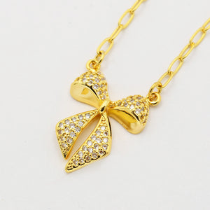 Twinkle Bow Necklace
