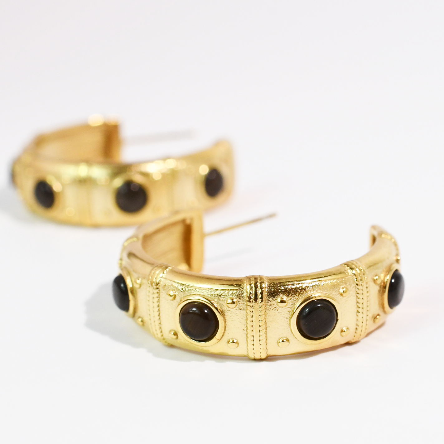 Vintage Black Hoop Waterproof