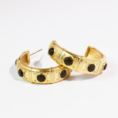 Vintage Black Hoop Waterproof