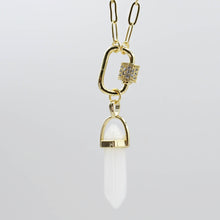 Load image into Gallery viewer, White Crystal Pendant L6
