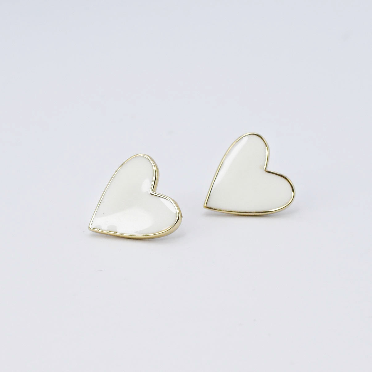 White Heart Studs C19